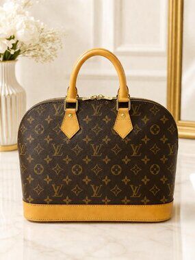 Authentic Louis Vuitton Alma Monogram Canvas Handbag | Luxury Designer Purse